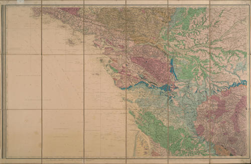 Carte géologique fin XIXe siècle