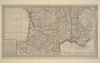 4112 Carte du Sud de la France publiée à Amsterdam par Isaak Tirion - Milieu 18e siècle 