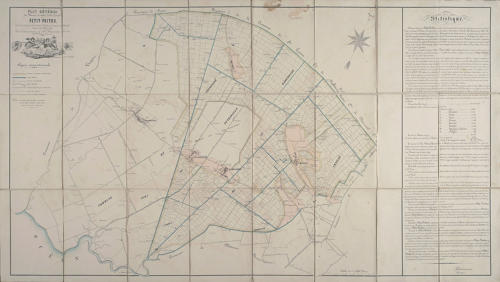 Plan général des Marais desséchés du Petit-Poitou - 1851