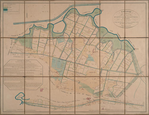 Extrait du Plan cadastral des Marais de Taugon, La Ronde, Choupeau, Benon et de Boëre - 1837