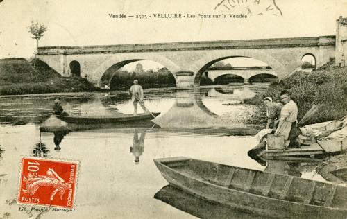 Velluire - Les ponts sur la Vendée. Marais poitevin