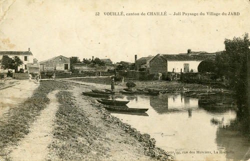 Vouillé-les-Marais - Joli paysage du Jard. Marais poitevin