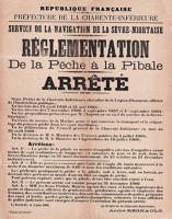 5833 Réglementation de la pêche à la Pibale. Arrêté - 1908 