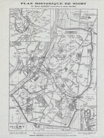 5837 Carte historique de Niort par Henri Clouzot, Conservateur du Musée Galliera 