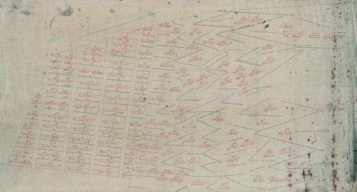 Esnandes - Plan des concessions de bouchots, fin du XIXe début du 20e siècle