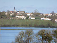 5868 Lairoux - Le marais communal de Lairoux inondé. Marais poitevin 