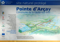 5903 La Faute-sur-Mer - La Pointe d'Arçay, panneau d'information 
