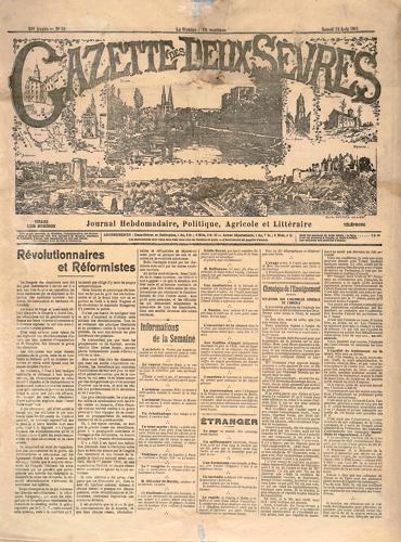 La gazette des Deux-Sèvres - 1911