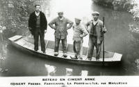 6038 Saint-Pierre-le-Vieux - La Porte-de-l'Ile, bateau en ciment armé. Robert frères, fabricant 