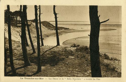 La Tranche-sur-Mer - Les dunes et la Belle-Henriette à travers les pins