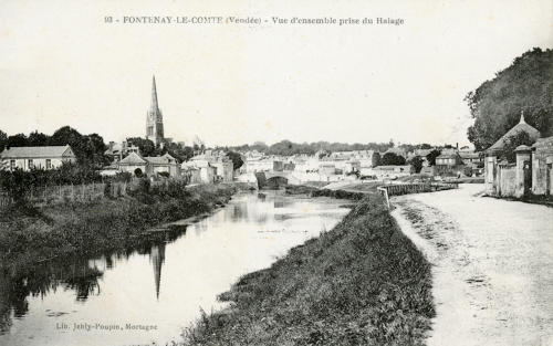 Fontenay-le-Comte - Vue d'ensemble prise du halage