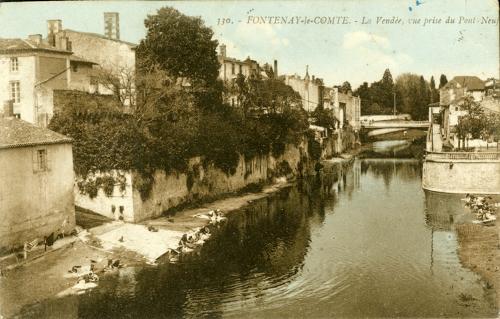 Fontenay-le-Comte - La Vendée, vue prise du Pont-Neuf