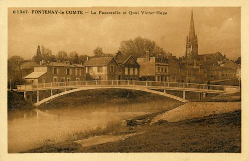 Fontenay-le-Comte - La Vendée. Vue prise du Pont-Neuf