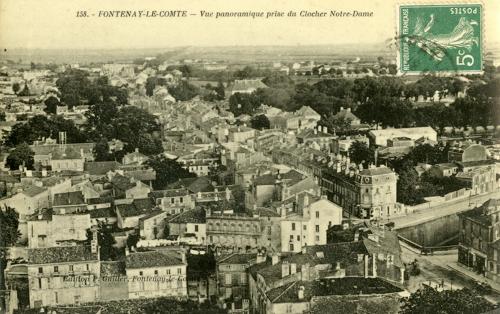 Fontenay-le-Comte - Vue panoramique prise du Cocher Notre-Dame