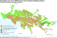 14054 Occupation du sol en 2008 dans la zone humide du Marais poitevin et comparaison avec la surface de prairies déclarées à la PAC 