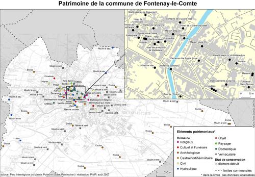 Patrimoine culturel de la commune de Fontenay-le-Comte