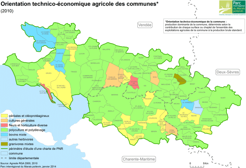 Orientation technico-économique agricole des communes en 2010