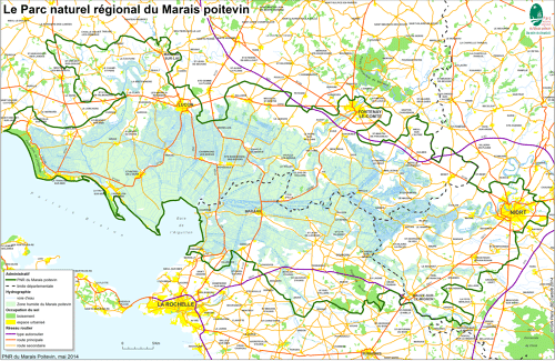 Situation du Parc naturel régional du Marais poitevin