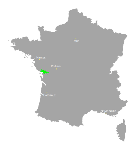 Situation du Marais poitevin en France