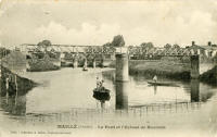 12591 Maillé (Vendée) - Le Pont et l'Écluse de Bazoin 