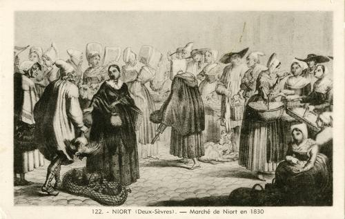 Niort - Marché de Niort en 1830