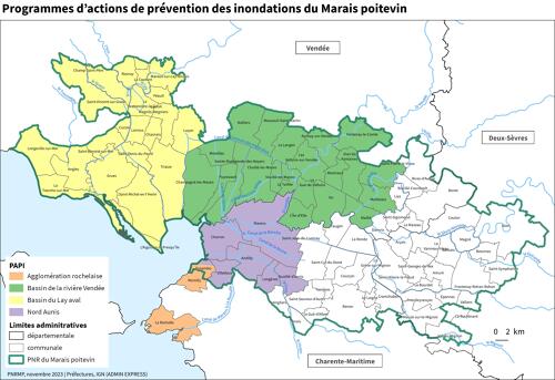 Programmes d'actions de prévention des inondations du Marais poitevin