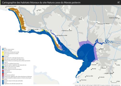 Cartographie des habitats littoraux du site Natura 2000 du Marais poitevin