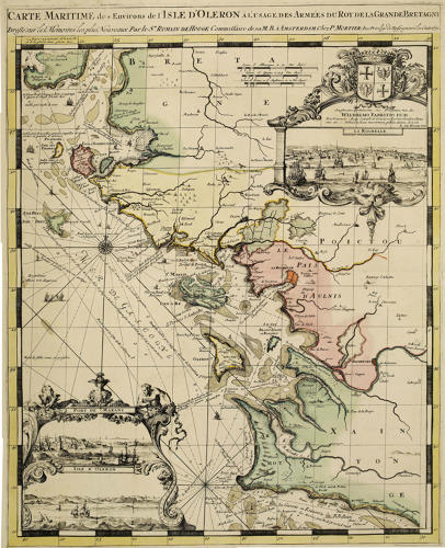 Carte Maritime des Environs de l'Isle d'Oléron à l'usage des armées du Roy de la Grande Bretagne