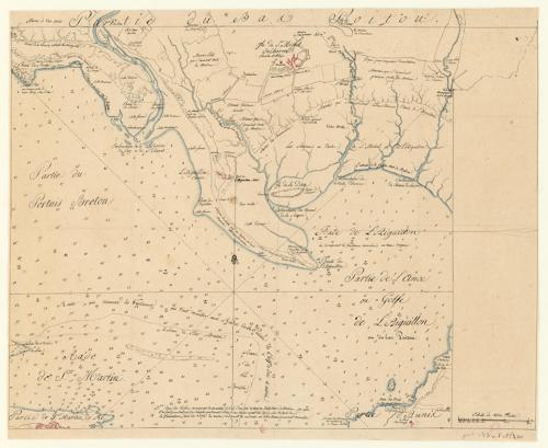 Carte maritime de l'Anse ou Golfe de l'Aiguillon, du Bas Poitou et d'une partie d'Aunis (partie ouest)