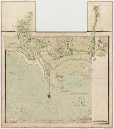 Carte de l'Aiguillon et de Saint-Michel-en-l'Herm correspondant au 13e quarré de la carte générale
