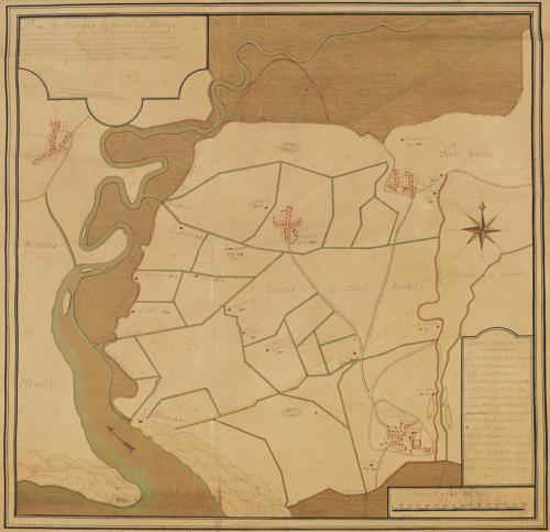 Plan du marais desséché de l'Abbaye royale de Saint-Michel en l'Herm