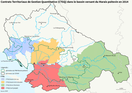 Contrats Territoriaux de Gestion Quantitative (CTGQ) dans le bassin versant du Marais poitevin en 2014