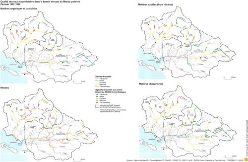 Qualité des eaux superficielles dans le bassin versant du Marais poitevin. Période 1997-1999