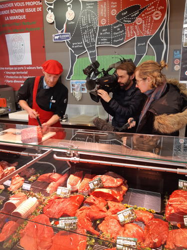 Reportage France 2 pour le JT du 13h du 28 février 2020 sur la viande bovine marquée Parc