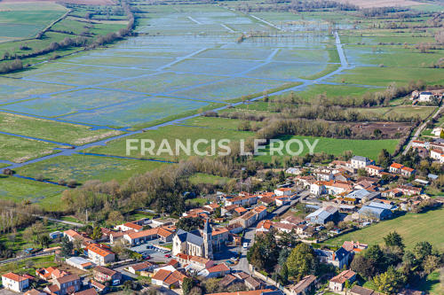 Village de La Bretonnière-la-Claye (85) - vue aérienne