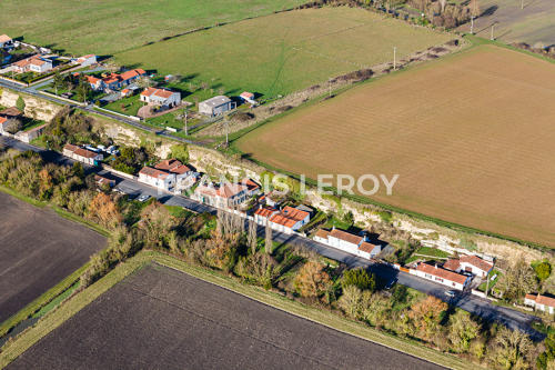 Le village de Chaillé-les-Marais - Vue aérienne