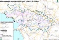 15230 Réseaux de transports routiers, ferrés et lignes électriques dans la ZPS, la zone humide et le PNR du Marais poitevin 