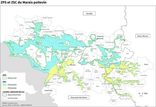 Zone de Protection Spéciale (ZPS) et Zones Spéciales de Conservation (ZSC) du Marais poitevin