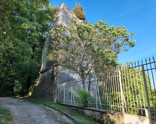 Fontenay-le-Comte (85) - La Tour de la Boulaye à l'entrée du Parc Baron, Impasse Mouillebert