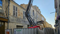 15692 Fontenay-le-Comte - Démolition de maisons anciennes rue des loges 